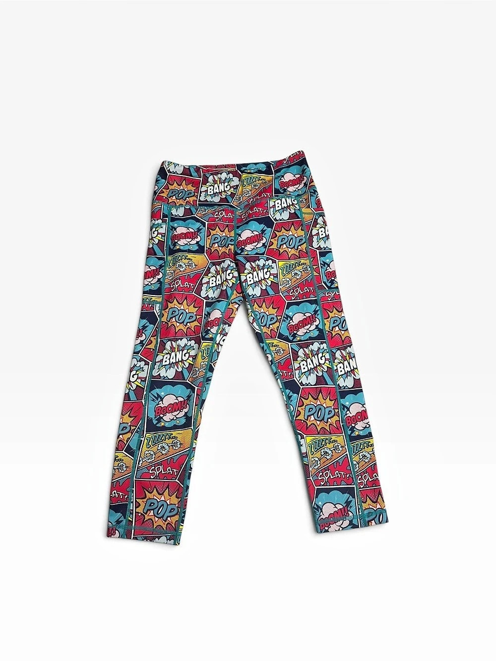 Constantly Varied Gear Knockout Leggings Comic Print Leggings in Blue & Pink